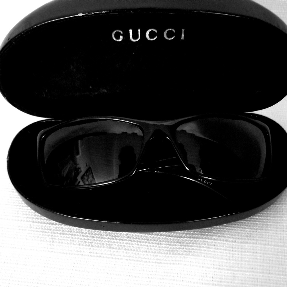 Gucci Sunglasses Black GG 1486/S AR7 Italty - Picture 1 of 8